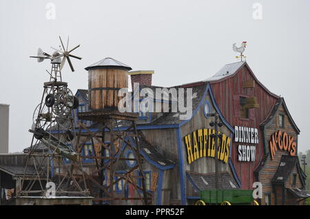 E Hatfileds McCoys Spettacolo con Cena a Pigeon Forge Tennessee Foto Stock