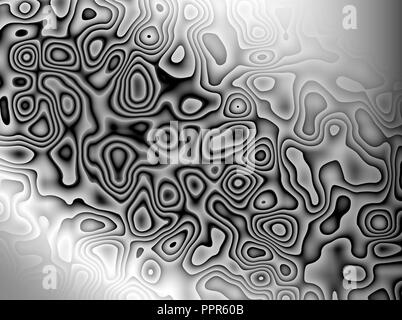 Abstract sfondo bianco e nero, creative moderno spontanea pattern pattern Foto Stock