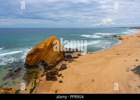 Praia de Santa Cruz in Portogallo Foto Stock