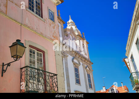 Scenic Cascais strade nel centro storico Foto Stock