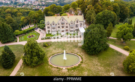 Schloss Altenstein o Altenstein Palace, nei pressi di Eisenach, Turingia, Germania Foto Stock