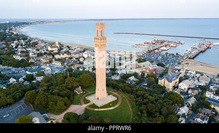 Monumento del pellegrino, a Provincetown, MA, Stati Uniti d'America Foto Stock