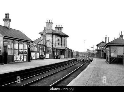 Bawtry Stazione Ferroviaria di inizio novecento Foto Stock