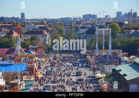 Auf dem Oktoberfest a Monaco di Baviera, im Settembre 2018 Foto Stock