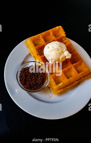Waffle o Gaufres Foto Stock