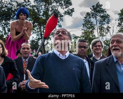 Settembre 27, 2018 - SÃ£O Paulo, SÃ£o Paulo, Brasile - Sao Paulo SP, SP 27/09/2018 GERALDO ALCKMIN: Nella foto, il candidato per la presidenza della repubblica da parte del PSDB, Geraldo Alckmin. La PSDB ricevuto con apprensione il Ibope ricerca. L'attesa nei dintorni di Geraldo Alckmin, candidato presidenziale dal partito, era di una crescita che metterlo nella casa delle due cifre. Alckmin, tuttavia, saltato appena 1 punto percentuale al 8%, ancora quarto, dietro Jair Bolsonaro (PSL), Fernando Haddad (PT) e Ciro Gomes (PDT). Vi è poco tempo per invertire questa immagine: vi ar Foto Stock