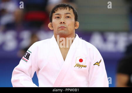 Baku in Azerbaijan. Xx Settembre, 2018. Naohisa Takato (JPN), 20 settembre 2018 - Judo : Mondo Judo Championships Baku 2018 uomini -60kg a livello nazionale ginnastica Arena a Baku, in Azerbaijan. Credito: Sho Tamura AFLO/sport/Alamy Live News Foto Stock