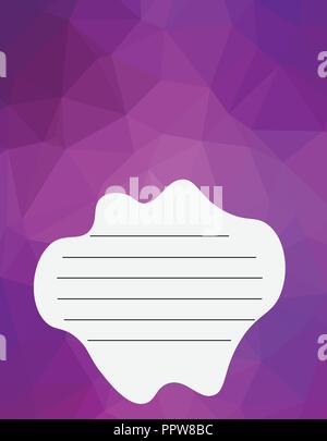 Illustrazione Vettoriale. Coperchio per notebook. Sfondo astratto arte poligono Illustrazione Vettoriale