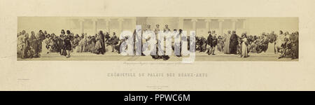 L'Emiciclo du Palais des Beaux-Arts di Paul Delaroche; Goupil & Cie., Francese, attivo 1839 - 1860, Parigi, Francia; 1858 Foto Stock