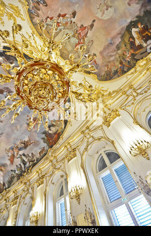 Il Palazzo di Schönbrunn, Grande Galleria soffitto. Vienna, Austria Foto Stock