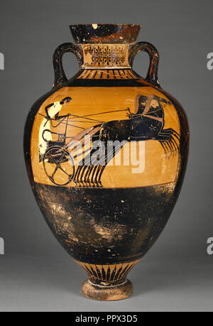 Premio vaso con Athena; attribuito al Pittore di Kleophrades, greco, soffitta, attivo 505 - 475 A.C., Atene, Grecia; 500-480 A.C. Foto Stock