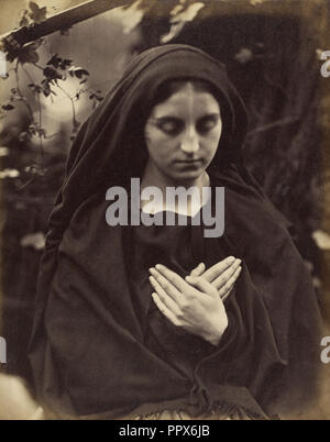 Il Penseroso; Julia Margaret Cameron, britannico, nato in India, 1815 - 1879, acqua dolce, Isle of Wight, Inghilterra; circa 1864; albume d'uovo Foto Stock