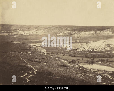 Valle di Inkermann II; Roger Fenton, inglese, 1819 - 1869, 1855; salati stampa carta; 18.7 x 25.1 cm 7 3,8 x 9 7,8 A Foto Stock