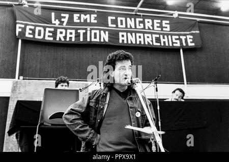 Xlvii Congresso della francese Federazione Anarchica, Lione, Francia Foto Stock