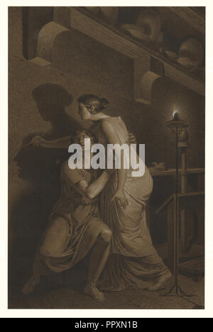 La presente invenzione di disegno, recto, schizzo di gamba inferiore ossa di scheletro umano, il retro, Joseph-Benoît Suvée, belga, 1743 - 1807 Foto Stock