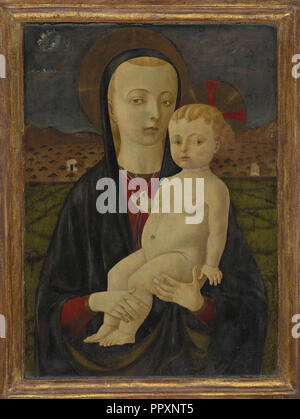 La Madonna e il bambino; Workshop di Paolo Uccello, italiano, circa 1397 - 1475, Italia; circa 1470 - 1475; tempera su pannello Foto Stock