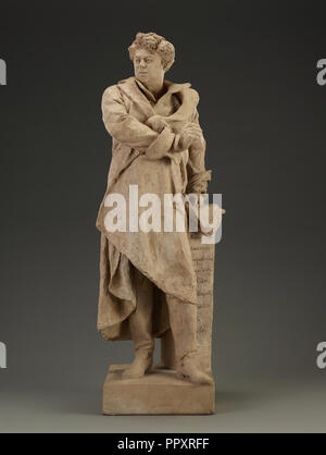 Modello per un monumento a Alexandre Dumas père; Albert-Ernest Carrier-Belleuse, francese, 1824 - 1887, Francia; circa 1883 Foto Stock