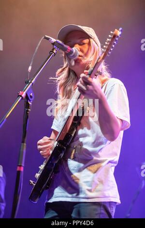 Madison, Wisconsin, Stati Uniti d'America. Il 27 settembre, 2018. JESS PREZZO DI Campdogzz durante lo strappo in corrispondenza delle cuciture Tour presso il Sylvee a Madison, Wisconsin Credit: Daniel DeSlover/ZUMA filo/Alamy Live News Foto Stock