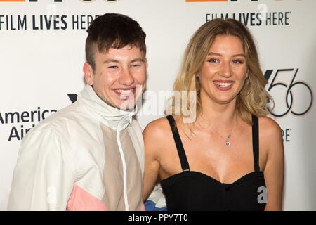 New York, NY, STATI UNITI D'AMERICA. 28 Sep, 2018. Barry Keoghan, Shona Guerin presso gli arrivi per il favorito di Premiere presso il New York Film Festival apertura notturna, Alice Tully Hall presso il Centro Linocln, New York, NY Settembre 28, 2018. Credito: Jason Smith/Everett raccolta/Alamy Live News Foto Stock