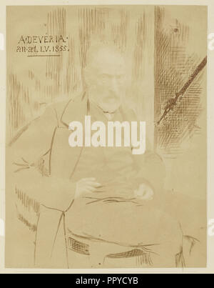 Achille Devéria; Achille Devéria, francese, 1800 - 1857, o Devéria Théodule, francese, 1831 - 1871, 1855; salati di stampa della carta Foto Stock