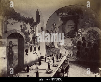 Capri, Hotel Pagano; Giorgio Sommer, italiano, nato in Germania, 1834 - 1914, circa 1845 - 1877; albume silver stampa Foto Stock