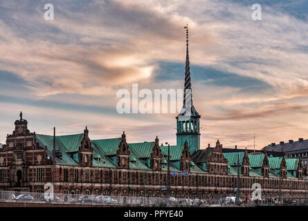 Il Borsen, vecchio edificio dello Stock Exchange in Copenhagen Foto Stock