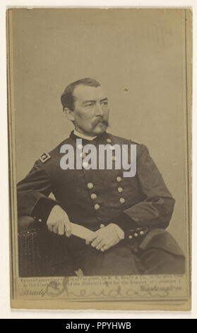 General Maggiore Philip Henry Sheridan; Studio di Mathew B. Brady, americano, circa 1823 - 1896, 1865; albume silver stampa Foto Stock