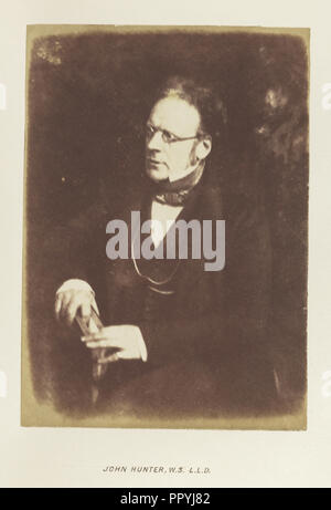 John Hunter, W.S. L.L.D; Hill & Adamson, scozzese, attivo 1843 - 1848, Scozia; 1843 - 1848; salati di stampa della carta Foto Stock