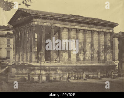 Eglise de la Madeleine, Parigi; Bisson Frères, Francese, attivo 1840 - 1864, Parigi, Francia; circa 1854 - 1864; albume argento Foto Stock