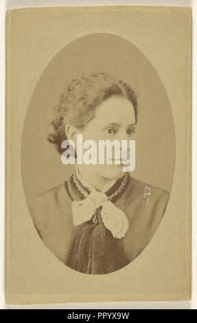 Miss N. Taylor; Andrew W. Giordania, American, attivo New York New York 1860 - 1870S, 1875; albume silver stampa Foto Stock