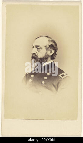 General Maggiore George Gordon Meade, 1815 - 1872, Federico Gutekunst, americano, 1831 - 1917, circa 1862; albume silver stampa Foto Stock