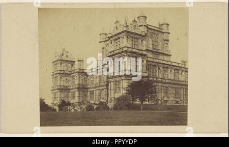 Wollaton Hall. Signore Middleton vicino a Nottingham; William Woodward & Company; Ottobre 24, 1865; albume silver stampa Foto Stock