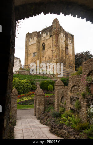 Castello di Guildford è in Guildford Surrey, Inghilterra. Si è pensato che sia stato costruito poco dopo il 1066 l'invasione dell'Inghilterra da Guglielmo il Conquistatore Foto Stock