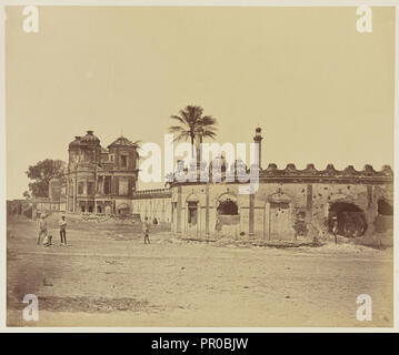 Sikandrabagh; Felice Beato, 1832 - 1909, India; 1858; albume silver stampa Foto Stock