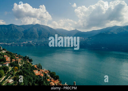 Italia Como Lago aria drone drone Foto estate Foto Stock