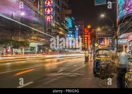 Bangkok di notte, Bangkok, Thailandia, Sud-est asiatico, in Asia Foto Stock