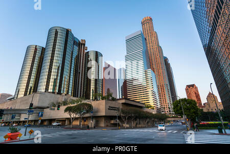 Quartiere finanziario del centro cittadino di Los Angeles City, California, Stati Uniti d'America, America del Nord Foto Stock