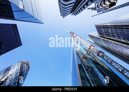 Città grattacieli, City of London, Londra, Inghilterra, Regno Unito, Europa Foto Stock