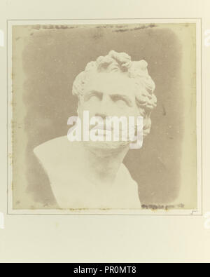 Busto di Patroclus; William Henry Fox Talbot, inglese, 1800 - 1877, Reading, in Inghilterra; prima di febbraio 7, 1846; carta salata Foto Stock