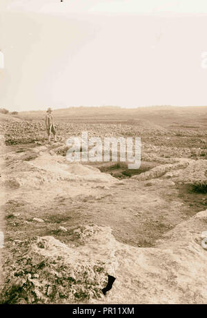 Porta di Damasco e dintorni torchi del re. 1900, Gerusalemme, Israele Foto Stock