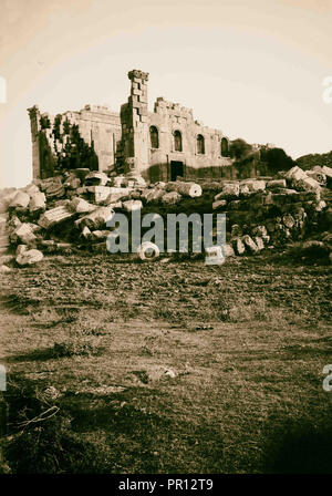 A est del Giordano e il Mar Morto. Tempio di Jerash. 1900, Giordania, Gerasa, estinto city Foto Stock