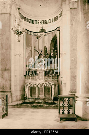La Via Dolorosa, inizio a Santo Stefano Cappella di gate di condanna. 1900, Gerusalemme, Israele Foto Stock