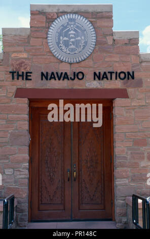 Nazione Navajo Tribal government center, finestra Rock, Arizona. Fotografia Foto Stock