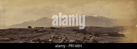 Panoramica paesaggio del deserto; John Burke, British, attivo 1860 - 1870S, Afghanistan; 1878 - 1879; albume silver stampa Foto Stock