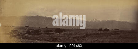 Panoramica paesaggio del deserto; John Burke, British, attivo 1860 - 1870S, Afghanistan; 1878 - 1879; albume silver stampa Foto Stock