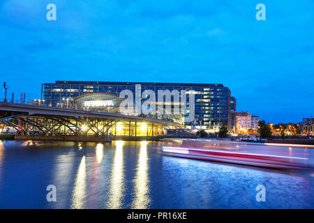 Berlino Stazione Centrale (Berlin Hauptbahnhof), Berlino, Brandeburgo, Germania, Europa Foto Stock