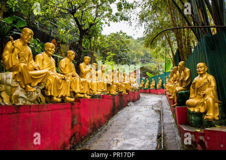 Il Monastero dei Diecimila Buddha, Sha Tin, Hong Kong, Cina, Asia Foto Stock