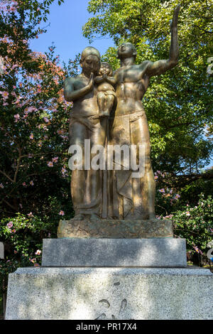 Un monumento di preghiera, Hiroshima Parco del Memoriale della Pace di Hiroshima, Giappone, Asia Foto Stock