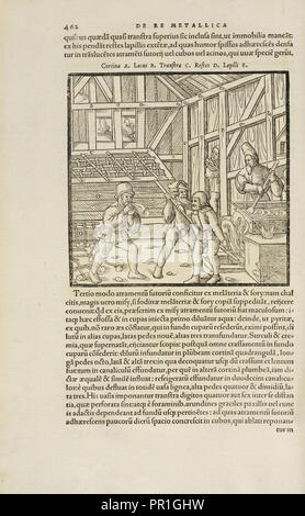 Pagina 462 Georgii Agricolae De re metallica: libri XII. Quibus officia, instrumenta, machinae, ac omnia deni, que, ad metallicam Foto Stock