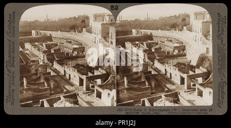 Ercolano, viste stereografica di Italia, Underwood e Underwood, Underwood, Bert, 1862-1943, stereografia: gelatina silver Foto Stock